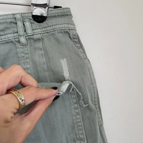 Anthropologie Green Wilder Utility Shorts Size 28 - Picture 10 of 10